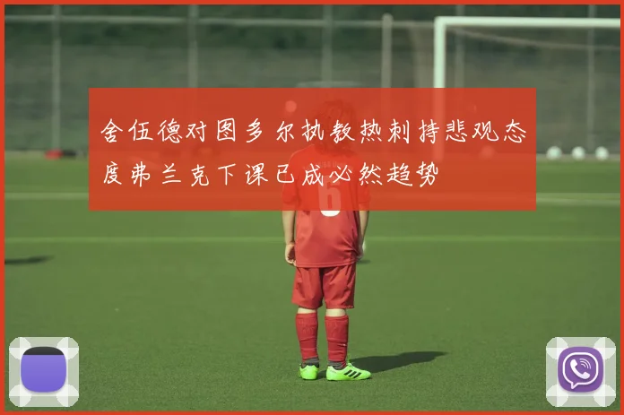 舍伍德对图多尔执教热刺持悲观态度弗兰克下课已成必然趋势